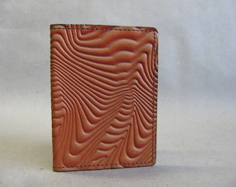 Leather Credit Card Case/ showing front and back