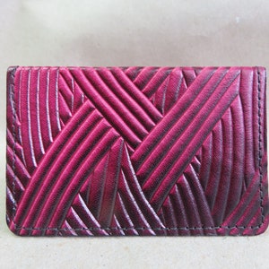Porte-cartes de visite en cuir