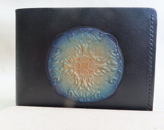 Men's Leather Wallet /Border Tooled