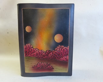 8 1/2"x 11" Sunburst "One of a kind Journal"  Acid Free Drawing Paper / Planet scene
