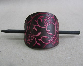 Leather Barrette / Small