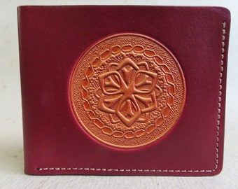 Leather Wallet / Mandala