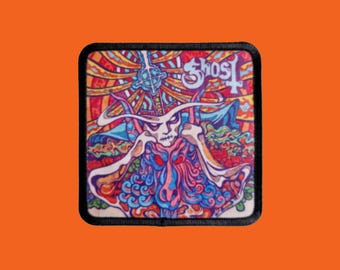 Ghost Patch – Sieben Zoll Satanic Panic – Bedruckt – 7,5 x 7,5 cm Quadrat – Neu