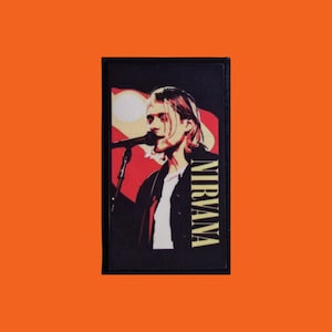 Patch Nirvana - Grunge Icon Live - Imprimé - Rectangle de 6 x 10 centimètres - Neuf