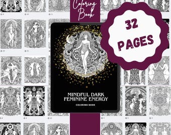 Anxiety Relief Coloring Book PDF | Women’s Silhouettes, Grounding Body Art for Stress Release, Emotional Calm | Instant Download
