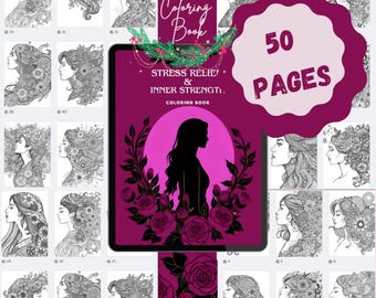 Zentangle Mandala Coloring Book PDF | Meditation Pages for Calm, Anxiety Relief and Stress Release | Instant Digital Download