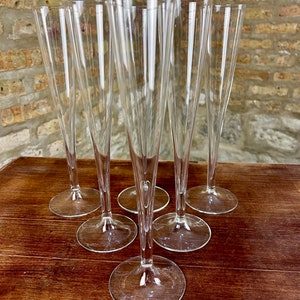 Tall Champagne Flutes Set of 8 image 6