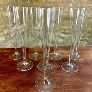 Tall Champagne Flutes Set of 8 image 1