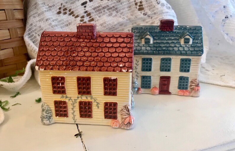Houses Salt and Pepper Shakers Etsy