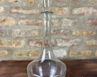 Oversized Glass Decanter w/Stopper