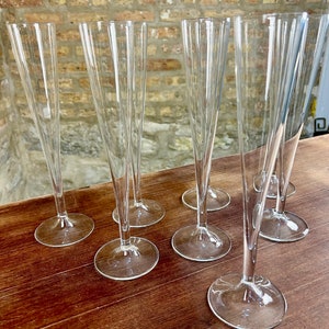 Tall Champagne Flutes Set of 8 image 2