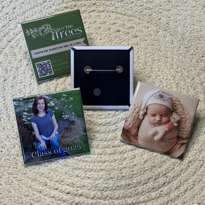 Square Buttons - Etsy