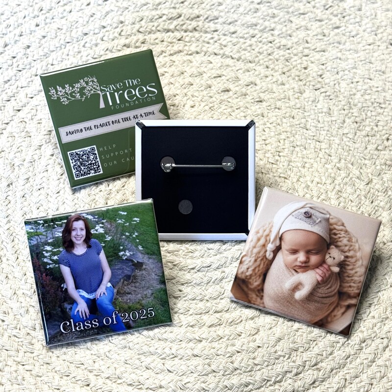 Square Buttons - Etsy
