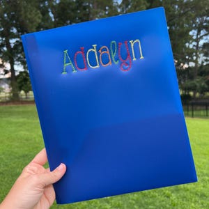 Embroidered Folder