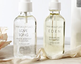 Couples Gifts, Massage Oil & Body Spray, Bridal Gifts, 100% Natural - Vegan - Cruelty Free