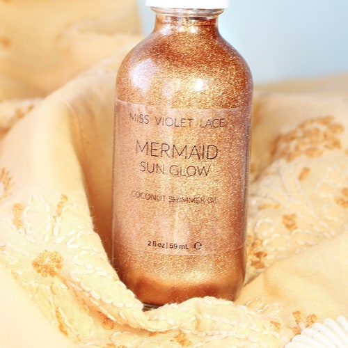 Bronze Shimmer Oil Coconut Copper Shimmer Body Oil Natural Etsy