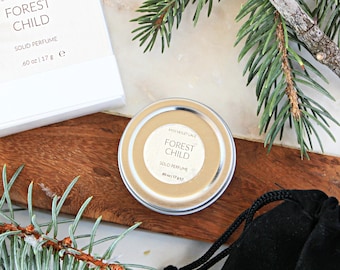 Woodsy Solid Perfume, Earthy Perfume, Forest Perfume Scent Fragrance, 100% Natural - Vegan - Cruelty Free