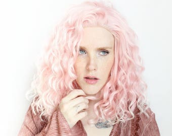 Lace Front Pink wig | Pastel wig, Ombre wig, Scene wig | Cotton Candy Kiss