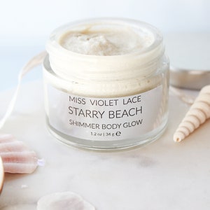 Coconut Body Shimmer Cream - Natural - Vegan - Cruelty Free Shimmer Lotion