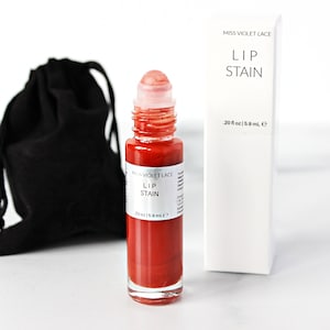 Lip Stain, natural lip stain, lip oil with plant powders and jojoba oil, natural makeup, vegan makeup