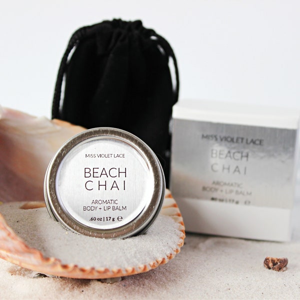 Coconut Chai Balm · Lip Balm, Cuticle Oil, Face + Dry Skin Moisturizer, Scented Solid Perfume · Natural + Vegan + Cruelty Free