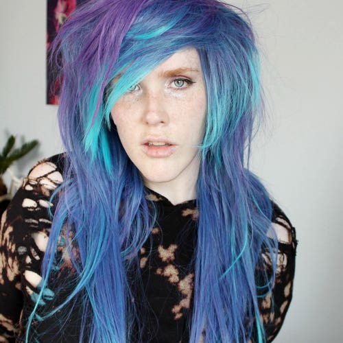 Blue Wig Scene Emo Wig Long Purple Wig Straight Blue - Etsy Ireland Blue Wig Scene Emo Wig Long Purple Wig Straight Blue - Etsy Ireland