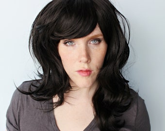 Black Emo Hair Wig Etsy