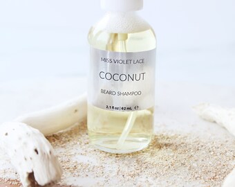 Coconut Beard Shampoo - Natural Face Wash for Men - 100% natural - vegan - cruelty free