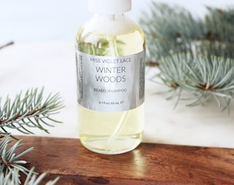 Winter Woods Beard Shampoo - Natural Face Wash for Men - 100% natural - vegan - cruelty free