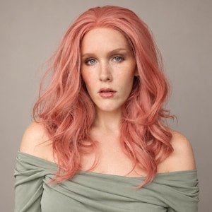 Pink Lace Front Wig · Wavy Pastel Frontal Unit · Carousel Kisses