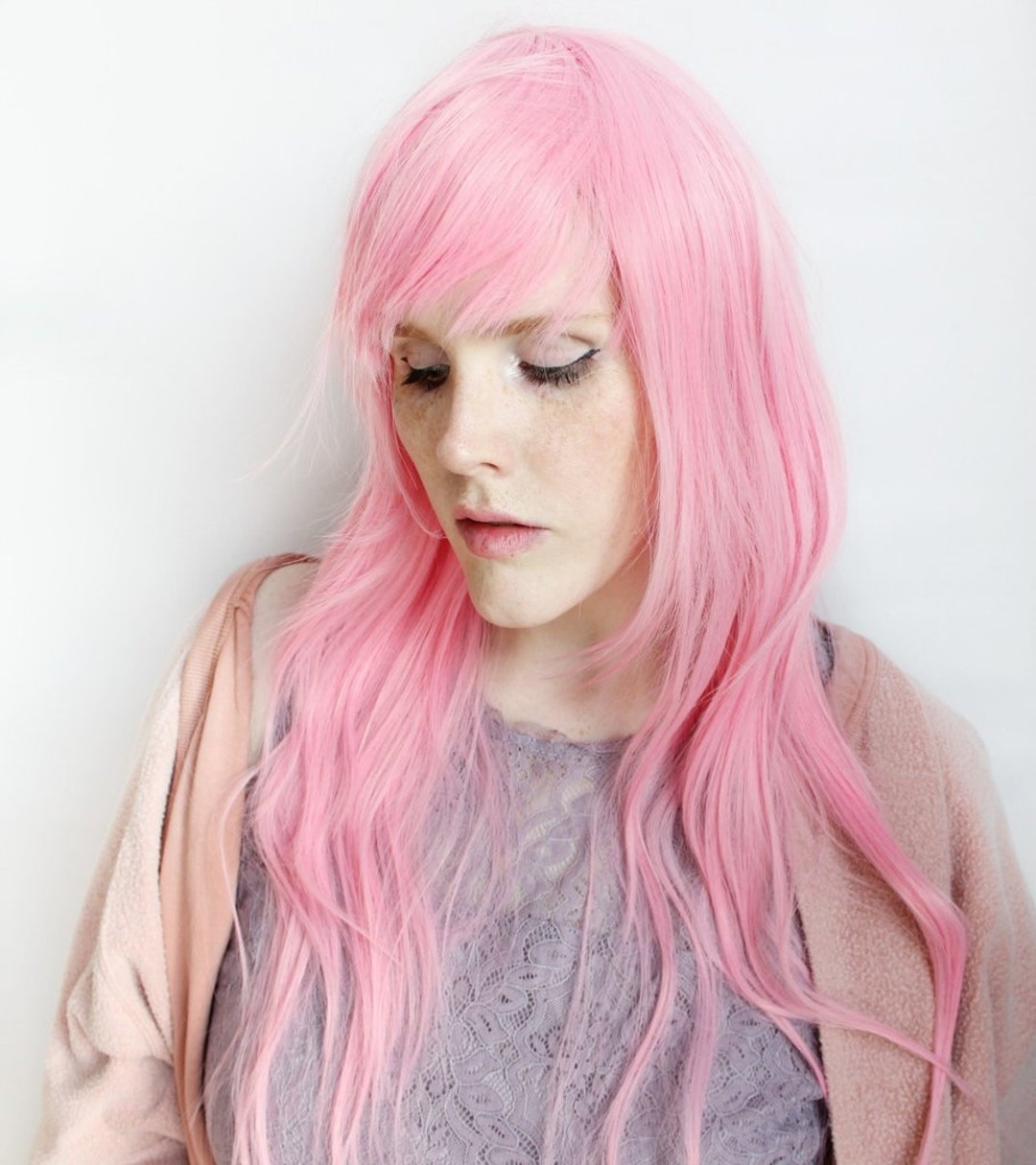 pastel pink scene hair