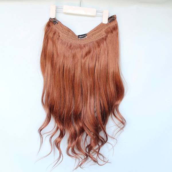 Red Hair Extensions Etsy