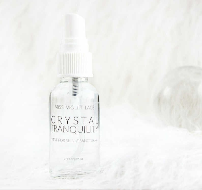 Crystal Tranquility Spray, natural body mist 100% natural vegan cruelty free image 1