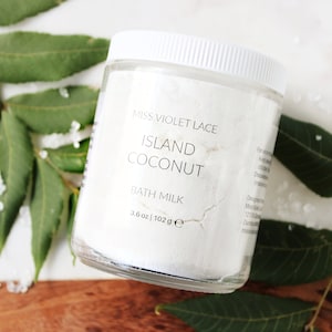 Coconut Bath Milk | Gifts for Mom | Tropical Bath Soak | Coconut Milk Bath | Spa & Relaxation | Vegan Bath