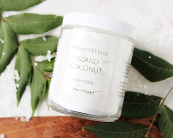 Coconut Bath Milk | Gifts for Mom | Tropical Bath Soak | Coconut Milk Bath | Spa & Relaxation | Vegan Bath