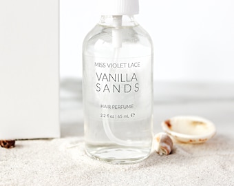 Coconut Vanilla Hair Perfume · Beachy Hair Spray Scent Mist · Natural + Vegan + Cruelty Free