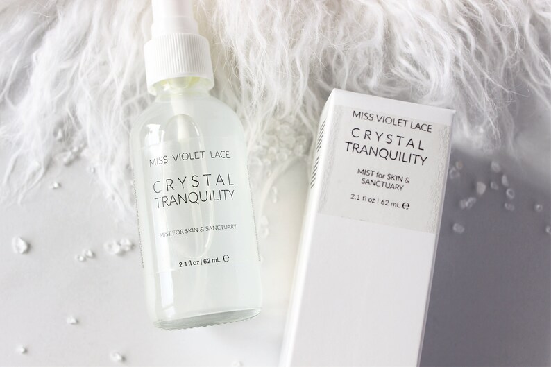 Crystal Tranquility Spray, natural body mist 100% natural vegan cruelty free image 2