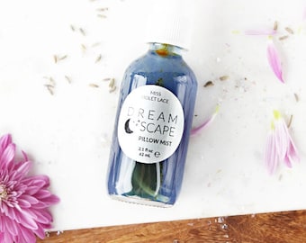 Natural Pillow Spray, Vegan Pillow Spray, Sleep Spray, Night Body Mist, Bedroom Spray, 100% Natural - Vegan - Cruelty Free | Dreamscape