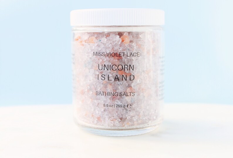 Unicorn Bath Salts Natural Vegan Bath Salts Dead Sea Pink Etsy