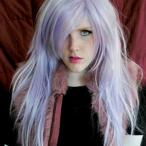 Pastel wig | Pastel purple wig, purple wig, scene wig, cosplay wig | Pastel Purple Hair | Straight Long Lolita | Lilac Love