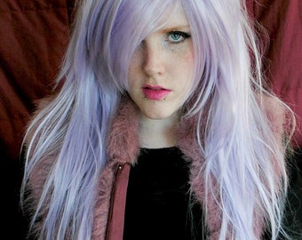 Pastel wig | Pastel purple wig, purple wig, scene wig, cosplay wig | Pastel Purple Hair | Straight Long Lolita | Lilac Love