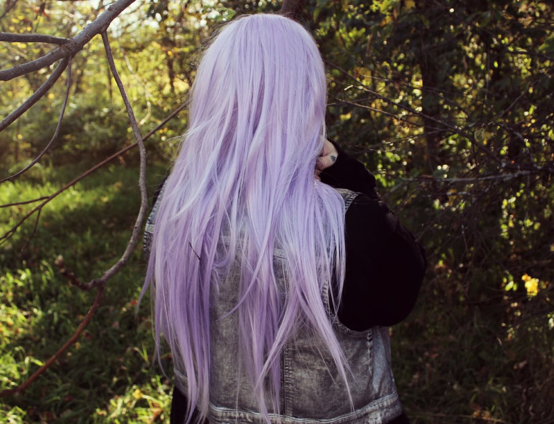 Long Purple Wig, Purple Wig, Scene Wig, Cosplay Wig | Pastel Purple Hair | Straight Long Lolita | Lilac Love - Etsy