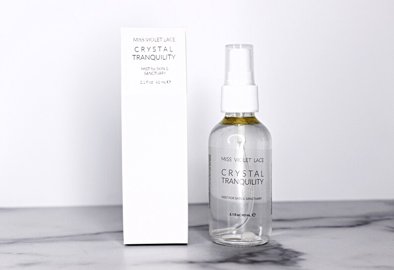 Crystal Tranquility Spray, natural body mist 100% natural vegan cruelty free image 3