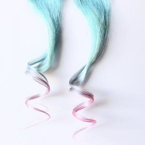 Mermaid Hair Extension, Human Hair extension, blue hair extension -- Ultramarine Dive