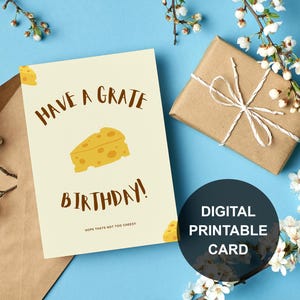 carte d'anniversaire ringard | Carte de voeux, numérique, imprimable, simple, amusante, carte d'anniversaire simple, originale