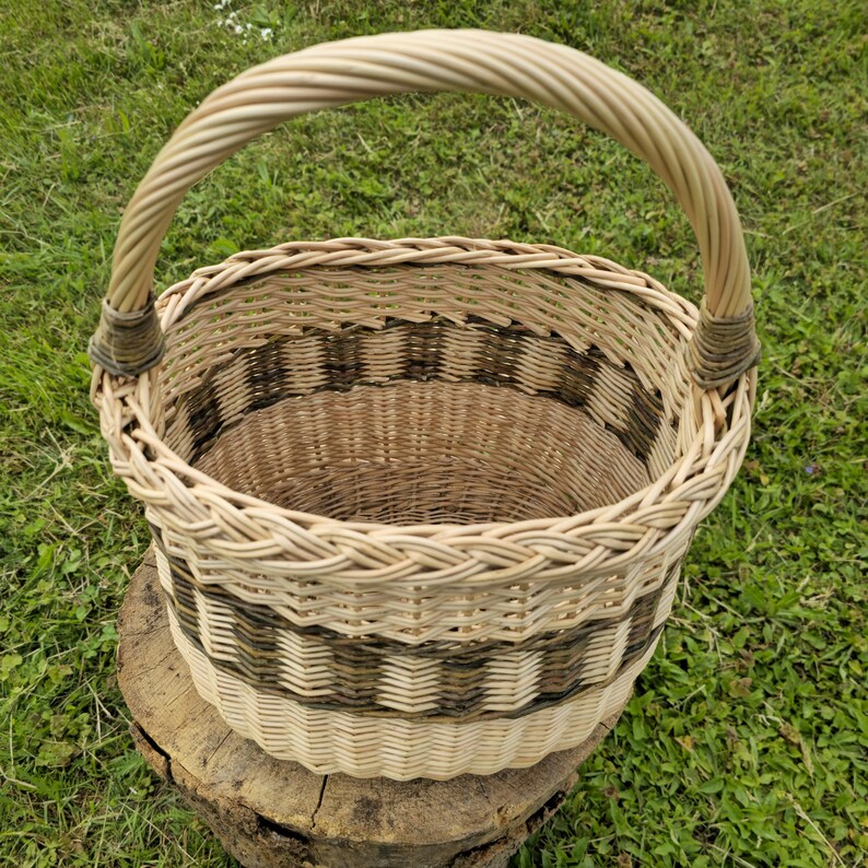 JYCRA Hoher Pflanzenständer Aus Rattan – Gewebter Blumentopf-Ständer, Rustikal, Für Innenbereich, Dekorativ & Funktional