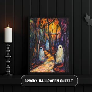 Puzzle halloween, Fall Gift, Spooky Season Puzzle Gift, 1014 Piece, Halloween Jigsaw Puzzle