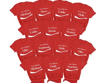 Personalized Name Coke Shirt, Group Halloween Costume