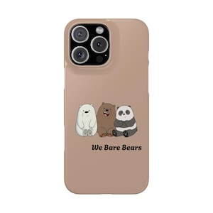 Fundas con animales adorables, funda de teléfono de Somos Osos, funda de dibujos animados, regalo para amantes de los osos, accesorio divertido para smartphone