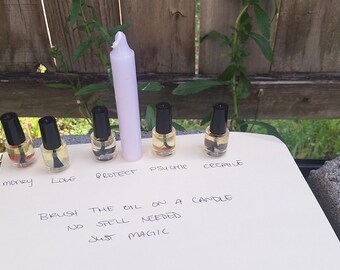 Spell Ritual Candle Oil Set